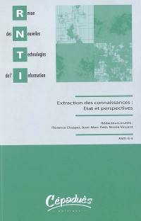 Revue des nouvelles technologies de l'information, n° E-5. Extraction des connaissances : état et perspectives