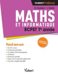 Maths et informatique BCPST 1re année : tout-en-un