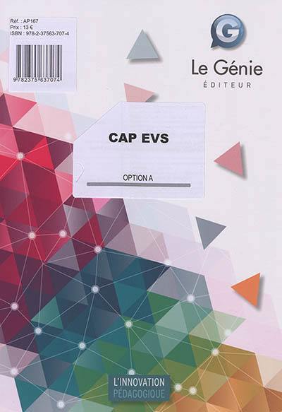 CAP EVS : sujets d'examen : option A