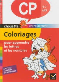 Coloriages pour apprendre les lettres et les nombres, CP, 6-7 ans