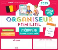 Organiseur familial 2023 : 16 mois, de septembre 2022 à décembre 2023 : édition belge