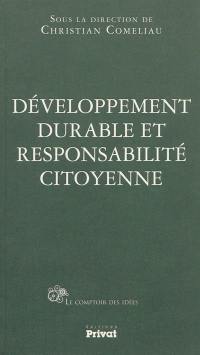 Développement durable et responsabilité citoyenne
