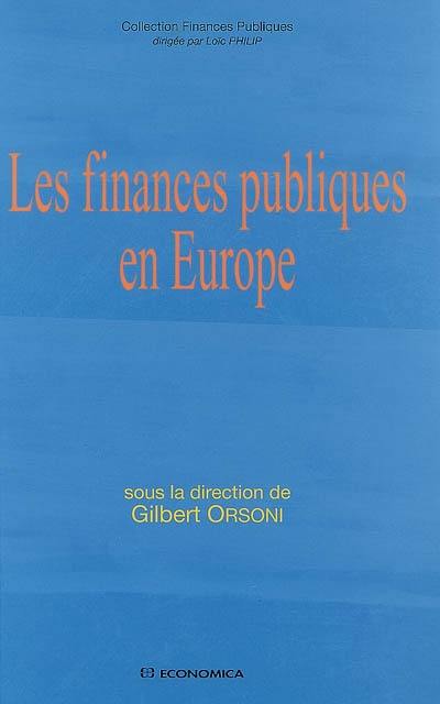 Les finances publiques en Europe