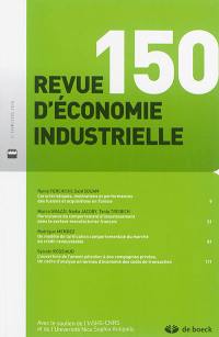 Revue d'économie industrielle, n° 150
