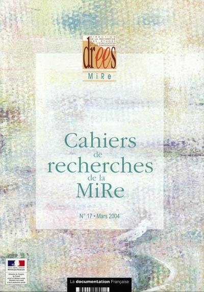 Cahiers de recherches de la Mire, n° 17