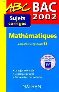 Mathématiques : obligatoire et spécialité ES