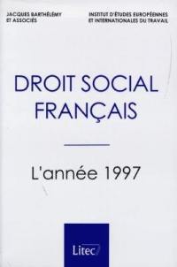 Droit social français : l'année 1997