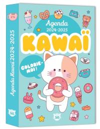 Kawaï : agenda 2024-2025 : colorie-moi !