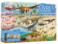 Les dinosaures dans le temps : Coffret Livre et puzzle