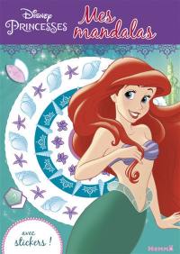Disney princesses : La petite sirène : mes mandalas avec gommettes !