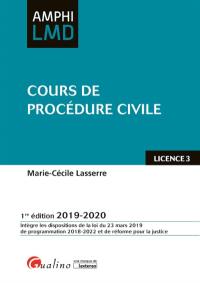 Cours de procédure civile licence 3 : 2019-2020