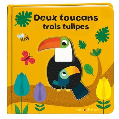 Deux toucans, trois tulipes