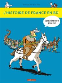 L'histoire de France en BD. Vol. 1. De la préhistoire à l'an mil