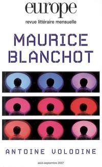 Europe, n° 940-941. Maurice Blanchot