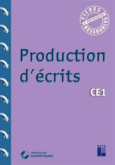 Production d'écrits CE1 : programmes 2016