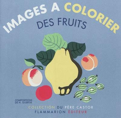 Images à colorier : des fruits