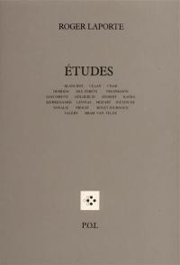 Etudes : Blanchot, Celan, Char, Derrida, Des Forêts, Fredrikson...