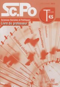 Sciences sociales et politiques : terminale ES : livre du professeur