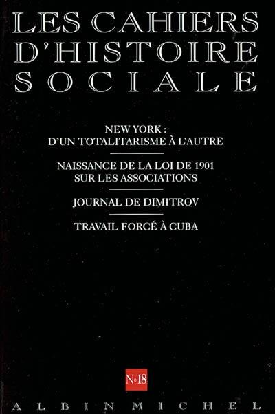Cahiers d'histoire sociale (Les), n° 18