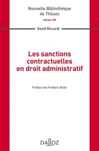 Les sanctions contractuelles en droit administratif