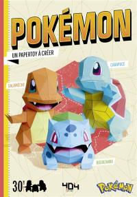 Bulbizarre, Carapuce et Salamèche : Pokémon : un papertoy à créer