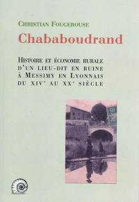 Chababoudrand : histoire et économie rurale d'un lieu-dit en ruine à Messimy en Lyonnais du XIVe au XXe siècle