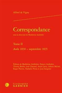 Correspondance. Vol. 2. Août 1830-septembre 1835