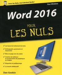 Word 2016 pour les nuls : pour Windows
