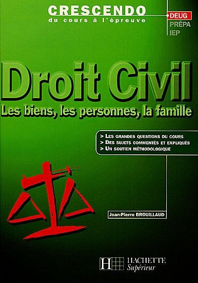 Droit civil : les biens, les personnes, la famille