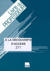 A la découverte d'Access : livre du professeur