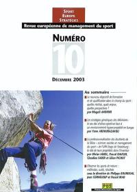 Revue européenne de management du sport, n° 10