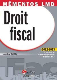Droit fiscal 2012-2013