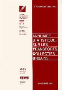 Annuaire statistique sur les transports collectifs urbains : statistiques 1985-1992