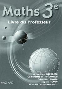 Maths 3e : livre du professeur