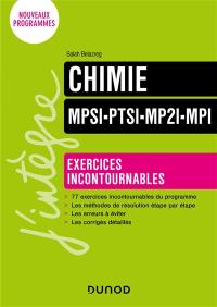 Chimie MPSI, PTSI, MP2I, MPI : exercices incontournables : nouveaux programmes