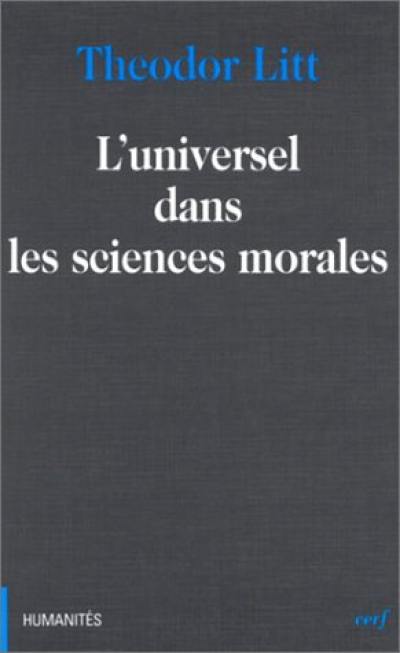 L'universel dans les sciences morales