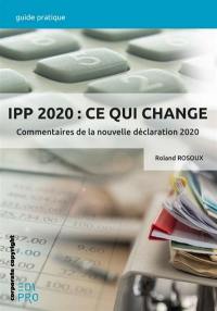 IPP 2020 : ce qui change : commentaires de la nouvelle déclaration 2020