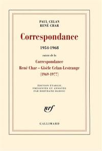 Correspondance (1954-1968) : avec des lettres de Gisèle Celan-Lestrange, Jean Delay, Marie-Madeleine Delay et Pierre Deniker. Correspondance (1969-1977)