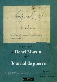 Journal de guerre d'Henri Martin : Metzeral 1915