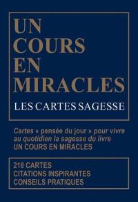 Un cours en miracles : cartes sagesse