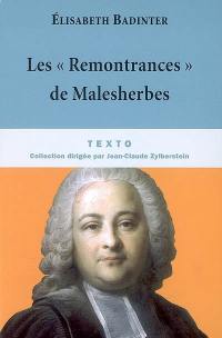 Les Remontrances de Malesherbes : 1771-1775