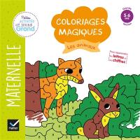 Les animaux : coloriages magiques maternelle grande section, 5-6 ans