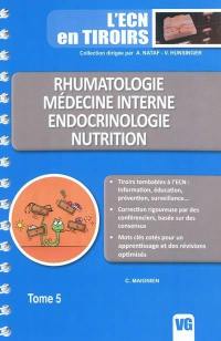 Rhumatologie, médecine interne, endocrinologie, nutrition