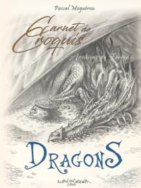 Carnet de croquis : archives de Féerie. Dragons