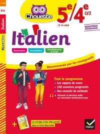Italien 5e, 4e, LV2, 12-14 ans : nouveau programme