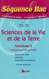 Sciences de la vie et de la Terre terminale S, enseignement de spécialité : nouveau programme