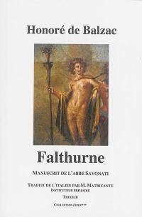 Falthurne : manuscrit de l'abbé Savonati
