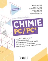 Chimie PC, PC* : nouveaux programmes