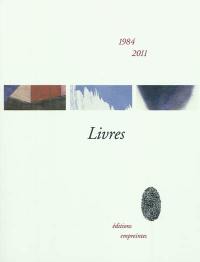 Livres, 1984-2011