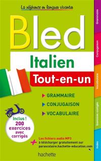 Bled italien : tout-en-un : grammaire, conjugaison, vocabulaire